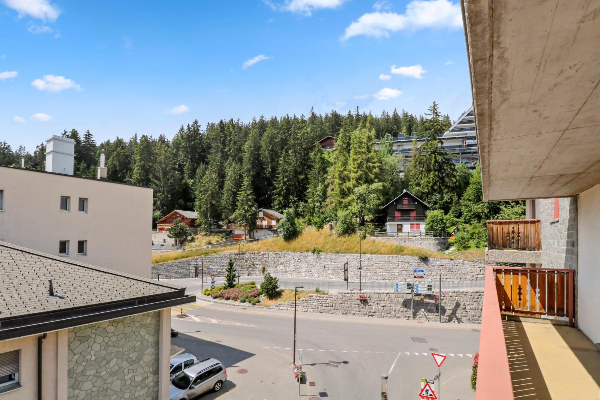 Logement Chaleureux Au Coeur De La Station Crans-Montana Luaran gambar